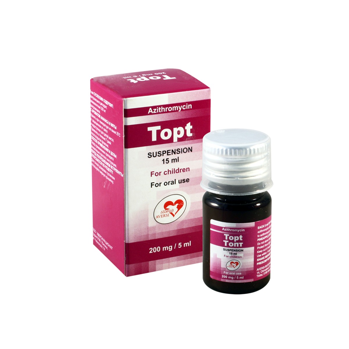 ტოპტი 200მგ/5მლ. 15მლ. სუსპენზია