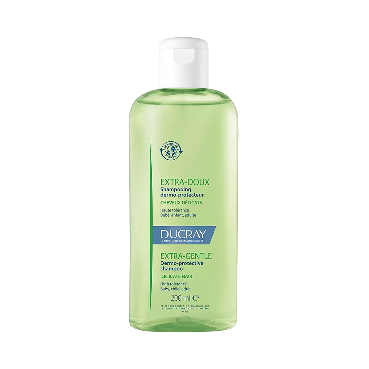 Ducray - დუკრე Extra-Doux ნაზი შამპუნი ყველა ტიპის თმისთვის 1 თვის ასაკიდან 200 მლ 8299