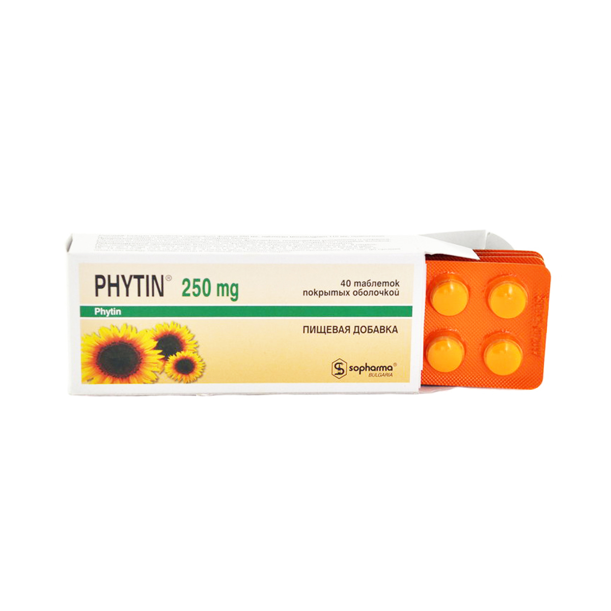 Phytin - ფიტინი 0.25გ 40 ტაბლეტი
