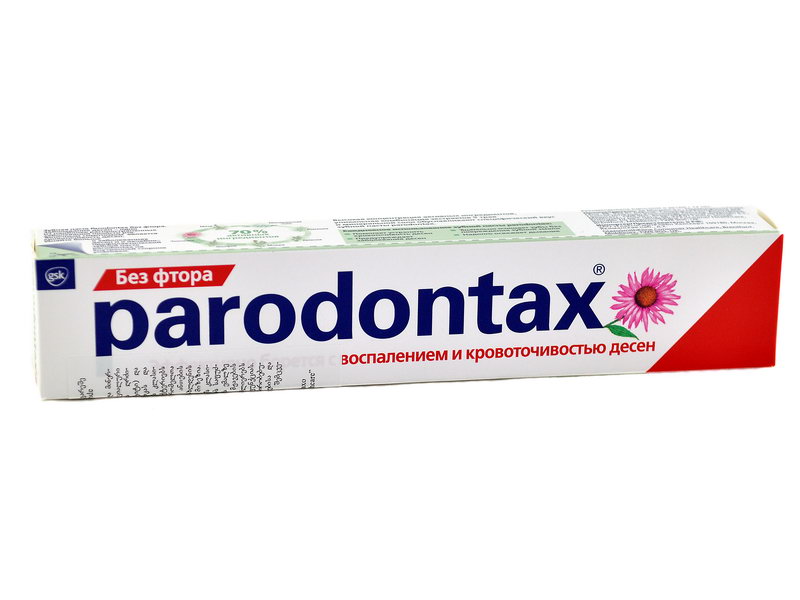 Parodontax - პარადონტაქსი კბილის პასტა ფტორის გარეშე 75 მლ.