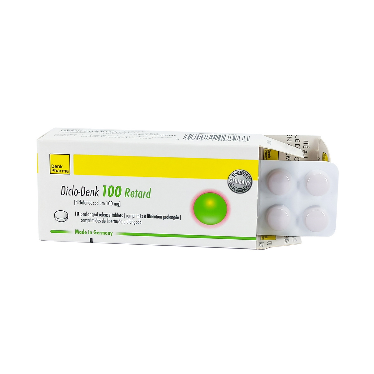 Diclo-Denk - დიკლო-დენკი რეტარდი 100 მგ. 10 ტაბლეტი 2