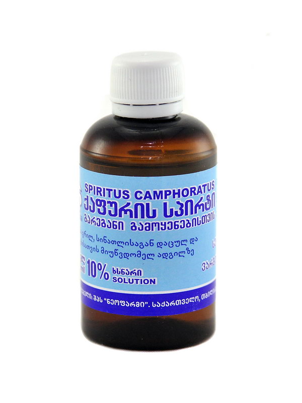 ქაფურის სპირტი 10% 50მლ.
