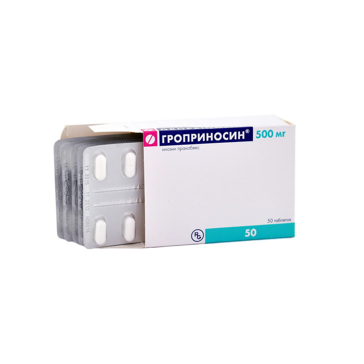 გროპრინოსინი 500მგ 50 ტაბლეტი