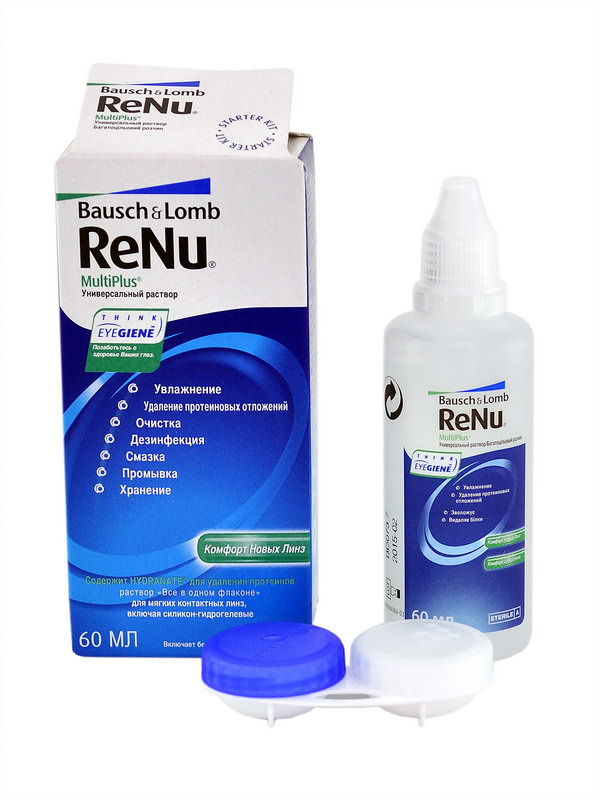 რენიუ კონტაქტური ლინზების ხსნარი 60მლ.. ფლაკონი