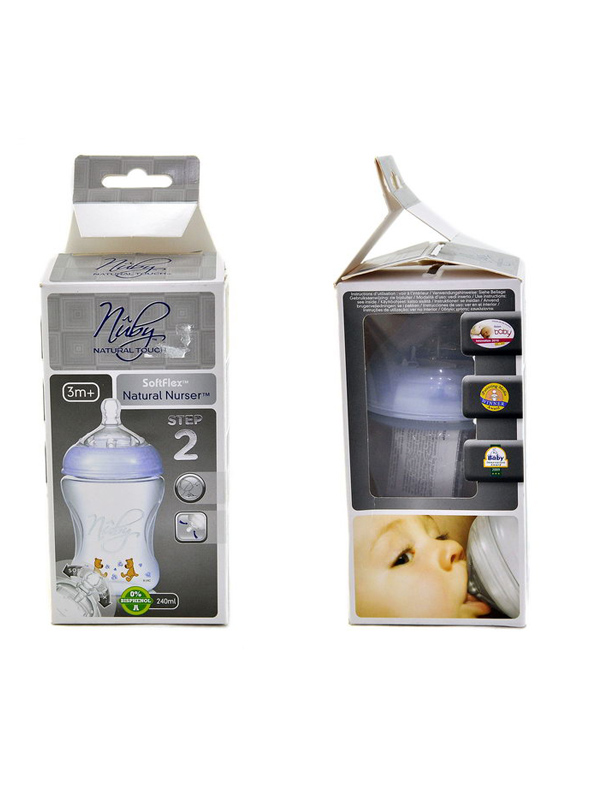 Nuby - ნუბი ბოთლი 3 თვიდან 240მლ. 8007