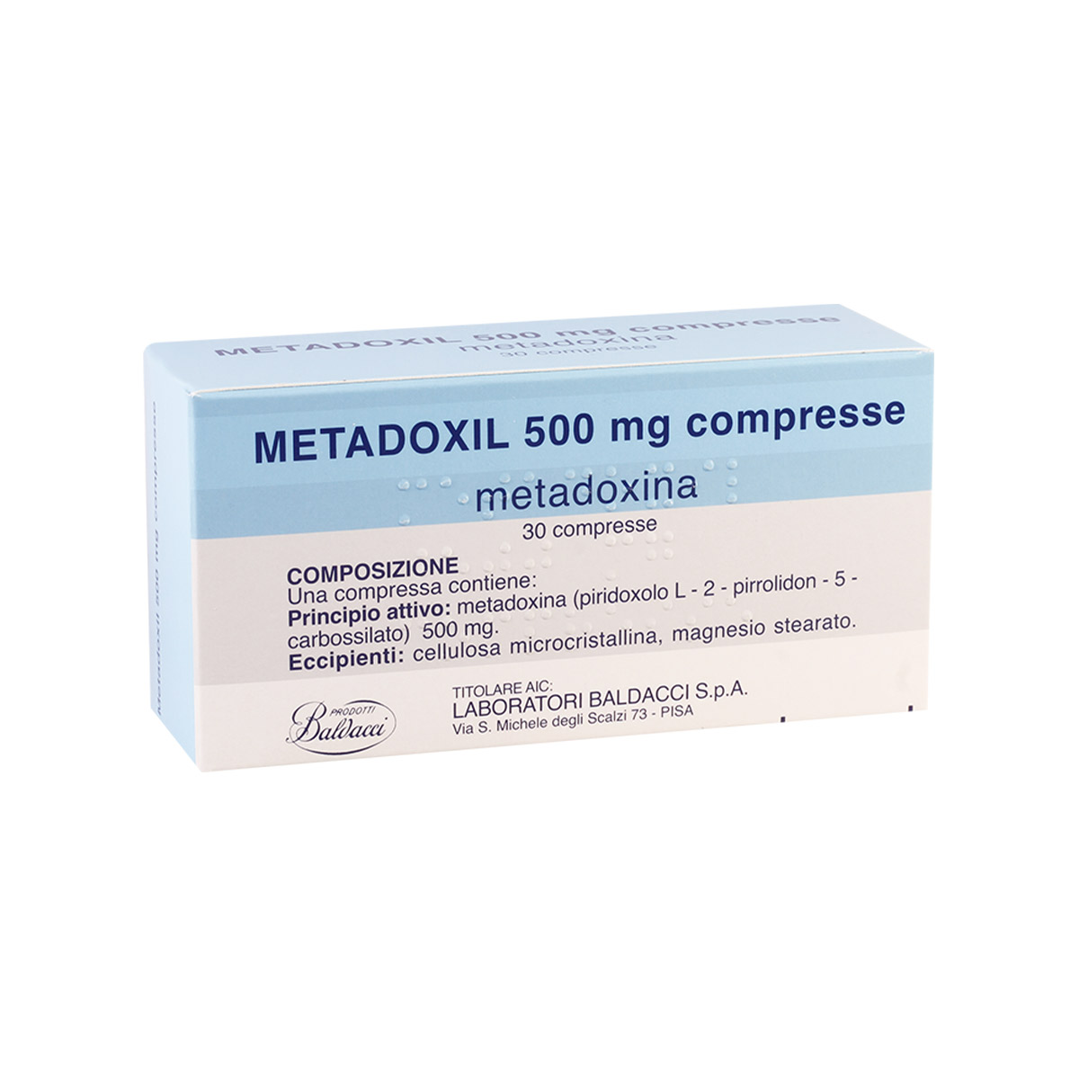 Metadoxil - მეტადოქსილი 500მგ 30 ტაბლეტი