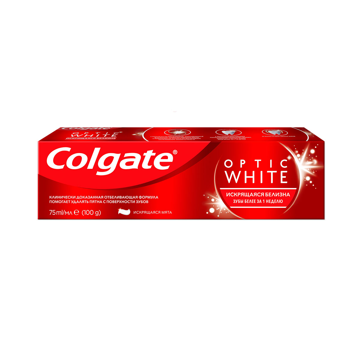 Colgate - ქოლგეითი კბილის პასტა ოპტიკური სითეთრე 75 მლ 1869 4