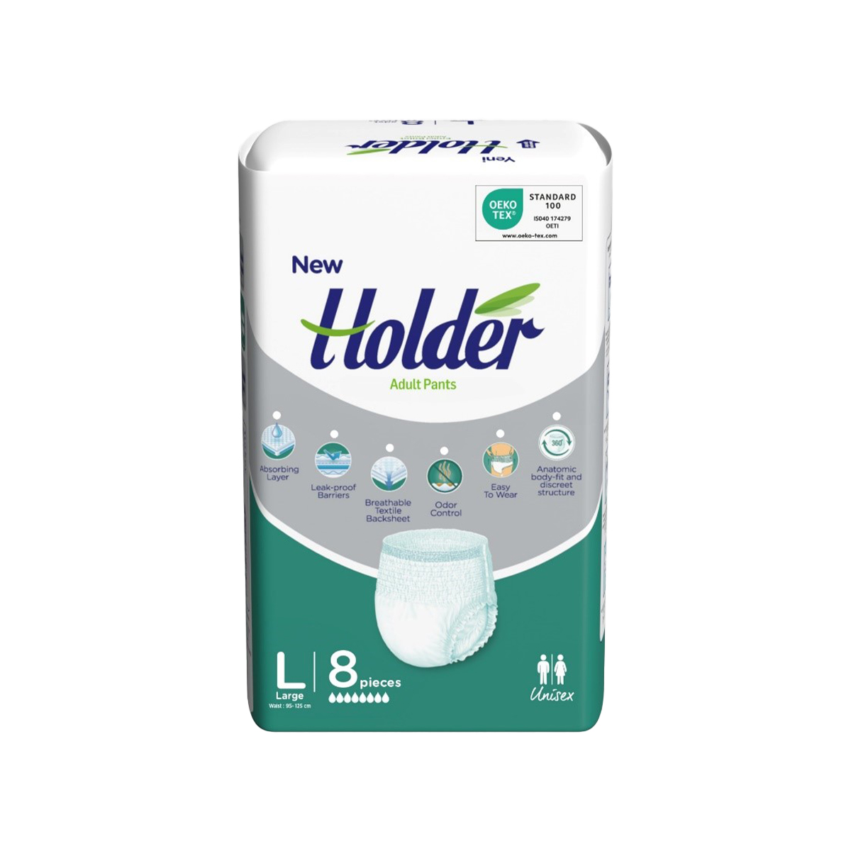 მოზრდილის ტრუსი ლარჯი 8 ცალი 6578 ჰოლდერი - Holder