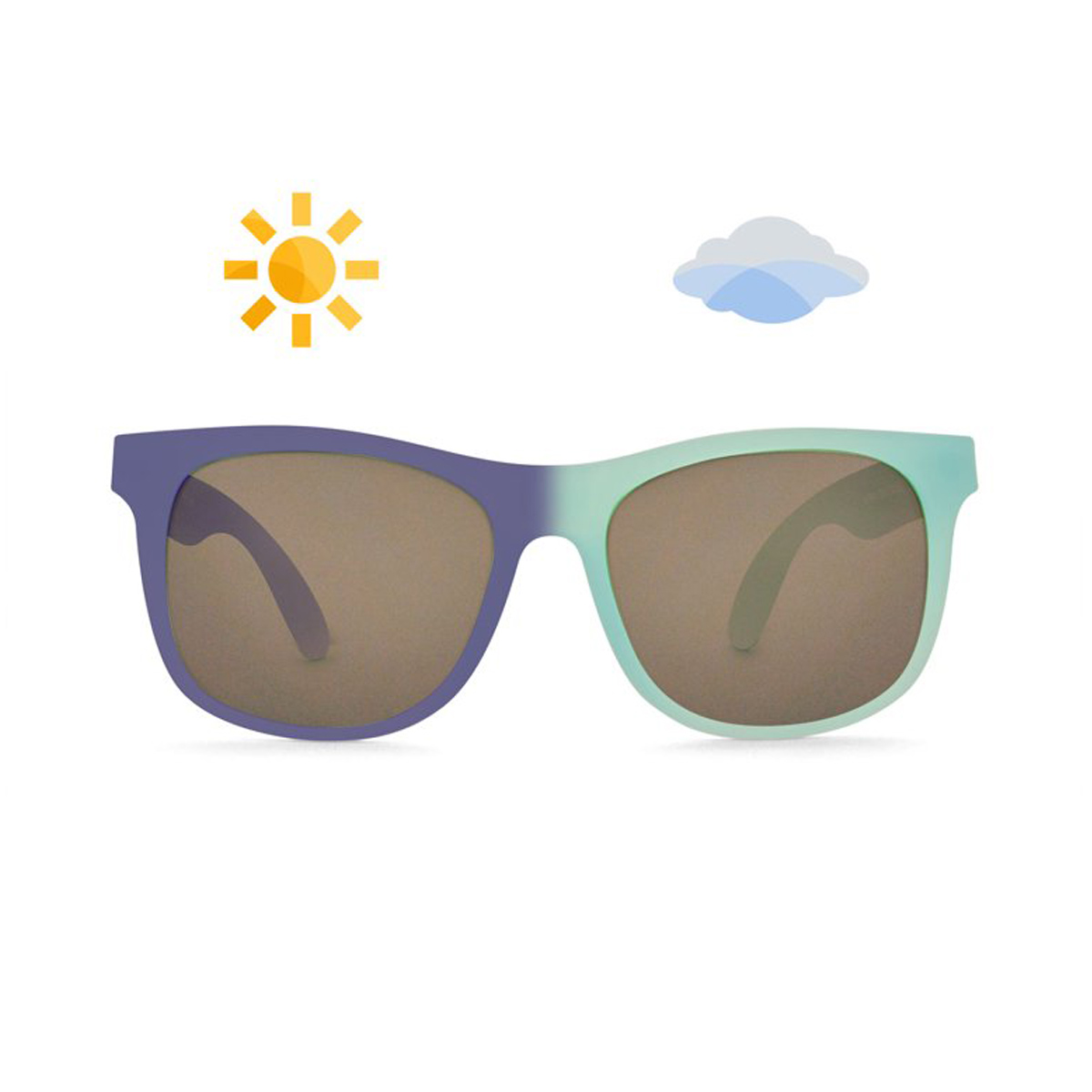 Real Shades - რეალ შეიდს მზის სათვალე 2+ წლიდან მწვანე/იისფერი 5159 2