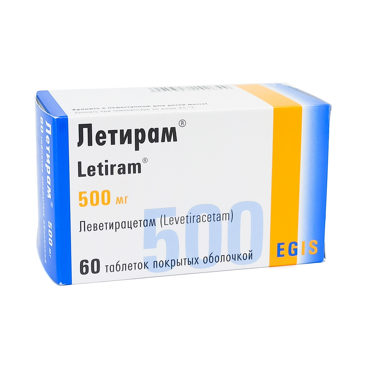 Letiram - ლეტირამი 500მგ 60 ტაბლეტი