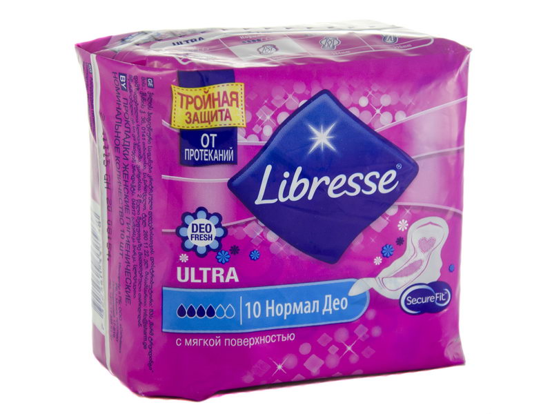 ლიბრეს ულტრა-ინვიზიბლე ნორმალი 10ცალი