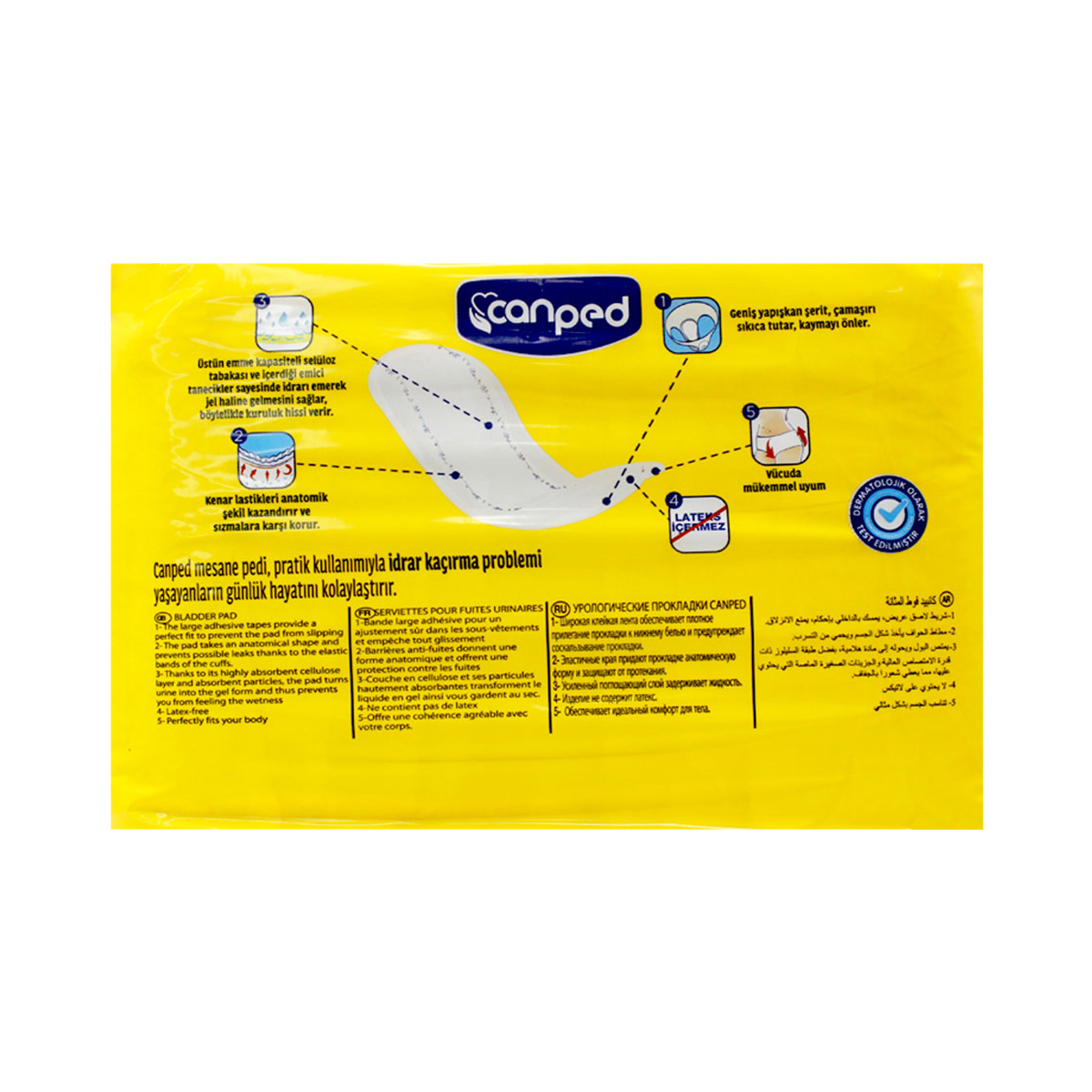 Canped - ქანპედი უროლოგიური საფენები 10 ცალი 1902/0943 2
