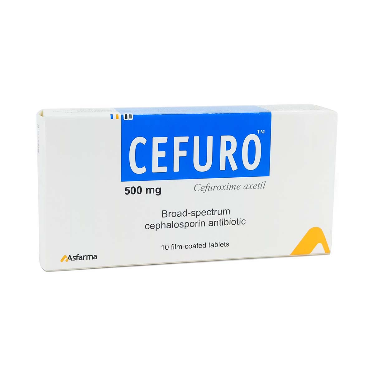 Cefuro - ცეფურო 500მგ 10 ტაბლეტი