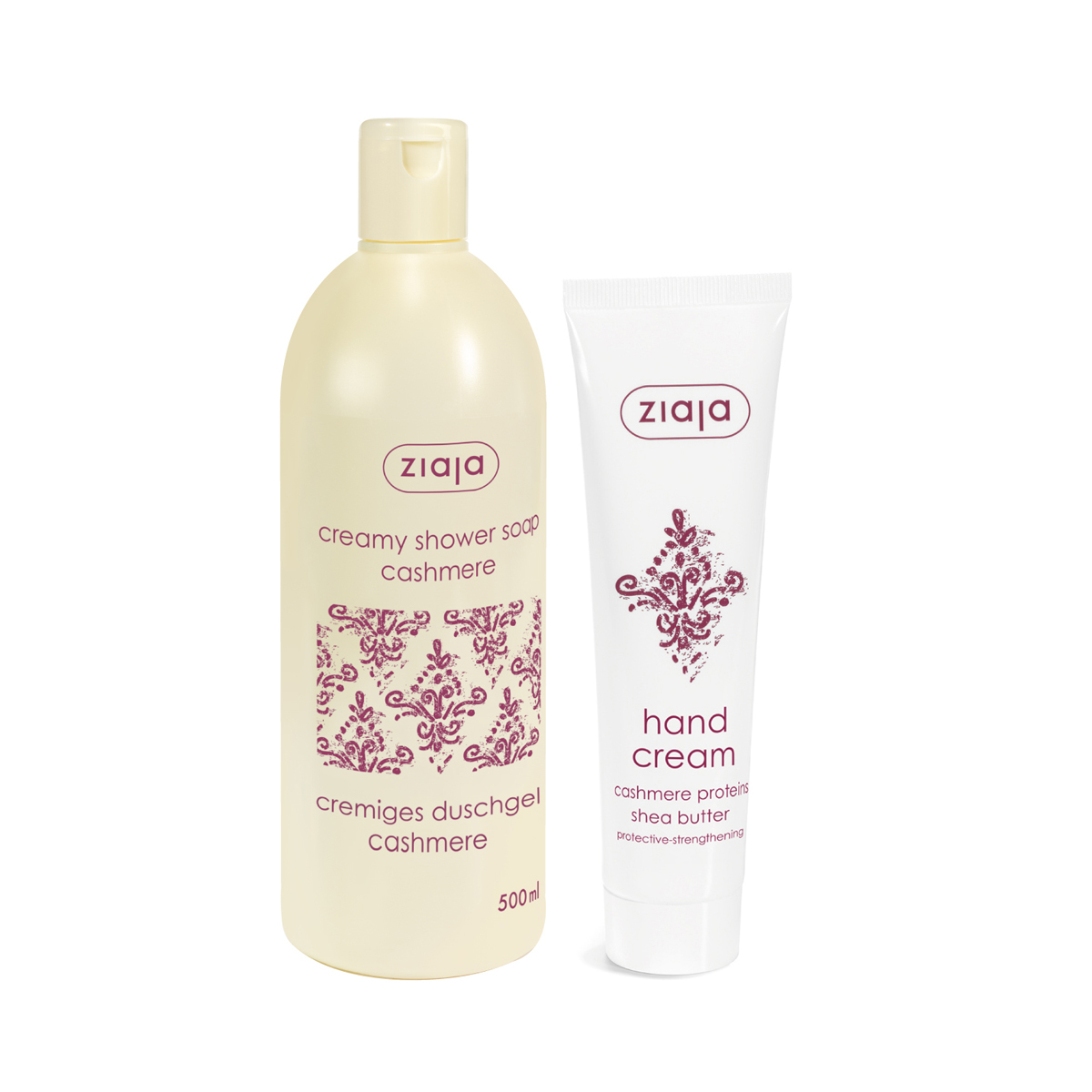 Ziaja - ზიაია შხაპის გელი ქაშმირი + ხელის კრემი 30546