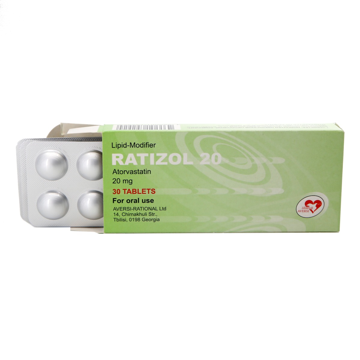 RATIZOL - რატიზოლი 20მგ 30 ტაბლეტი 2