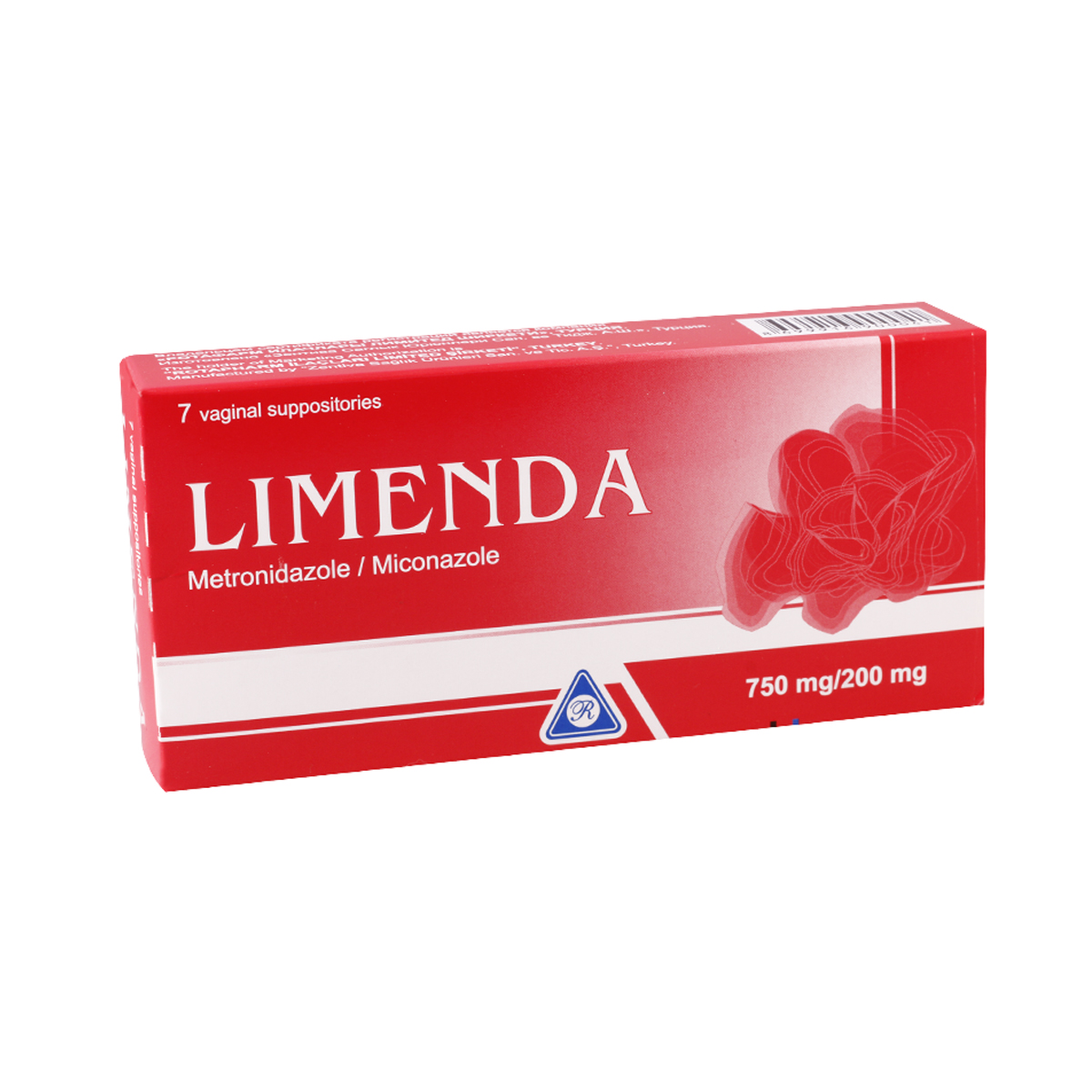 Limenda - ლიმენდა 750მგ/200მგ 7 ვაგინალური სუპოზიტორია