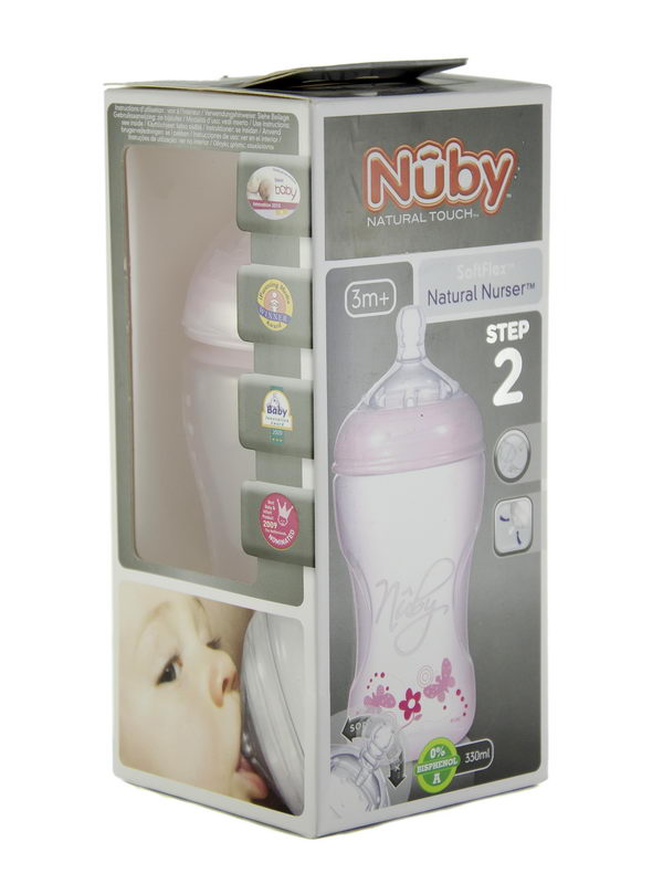 ნუბი-ბოთლი 330მლ ვარდისფერი