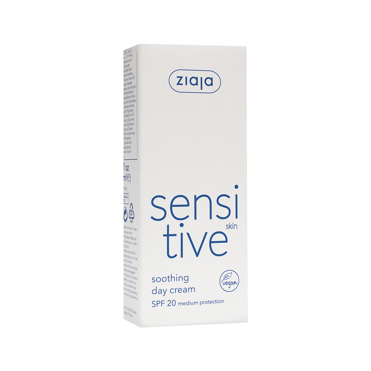 სახის კრემი Sensitive 50 მლ 6916 ზიაია - Ziaja