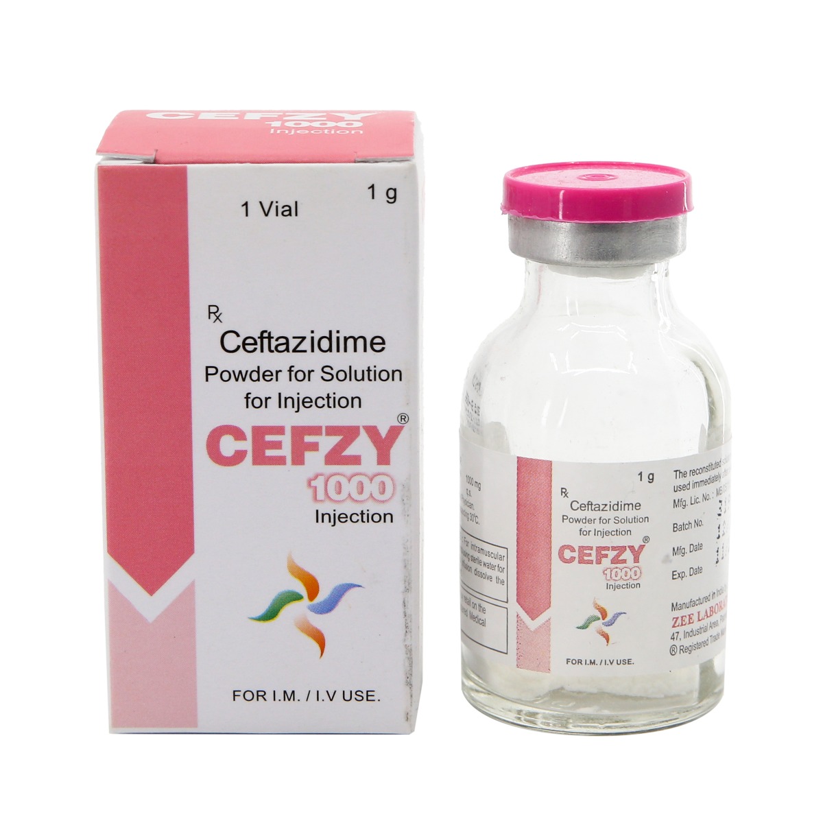 Cefz - ცეფზი ფლაკონი 1000მგ 2