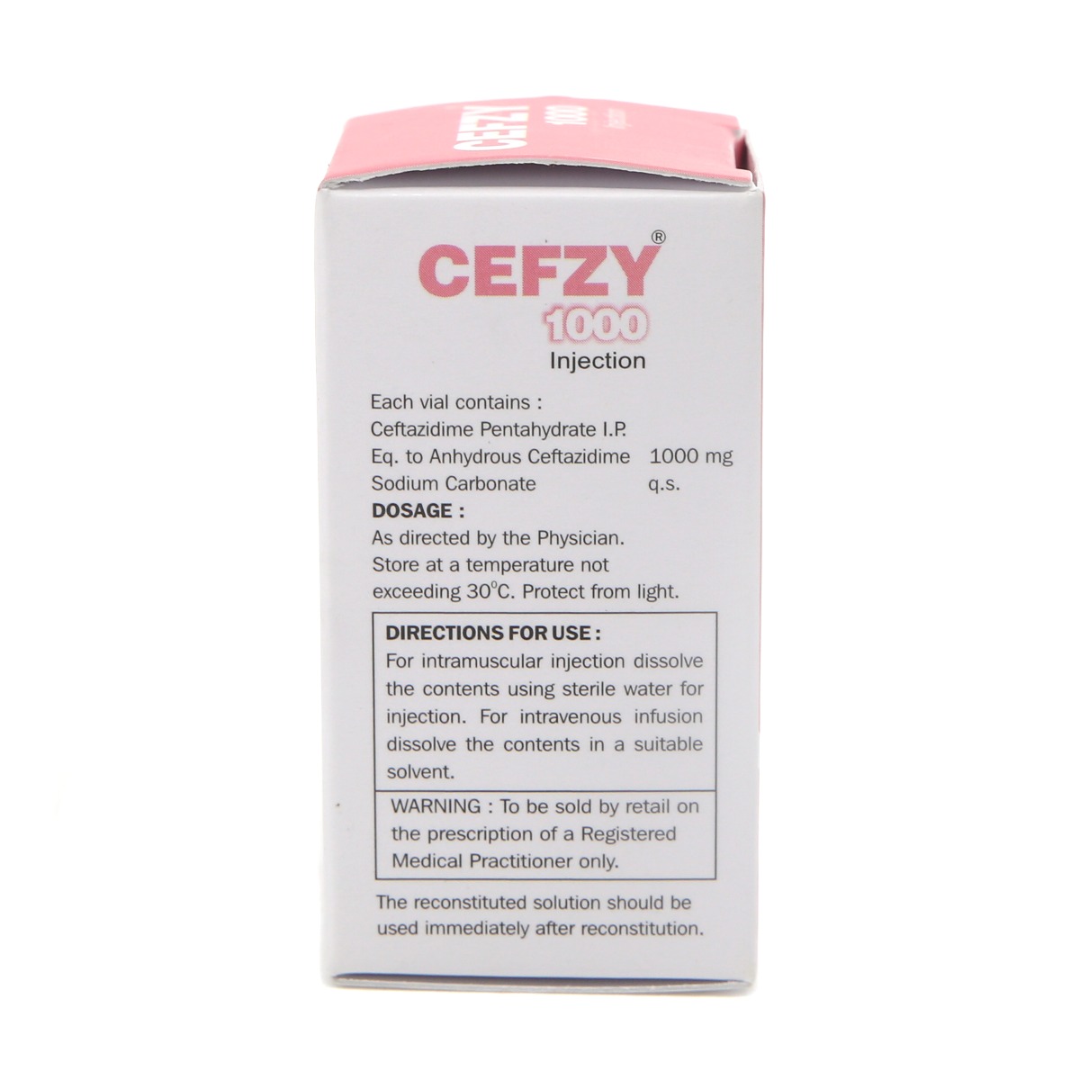 Cefz - ცეფზი ფლაკონი 1000მგ 4