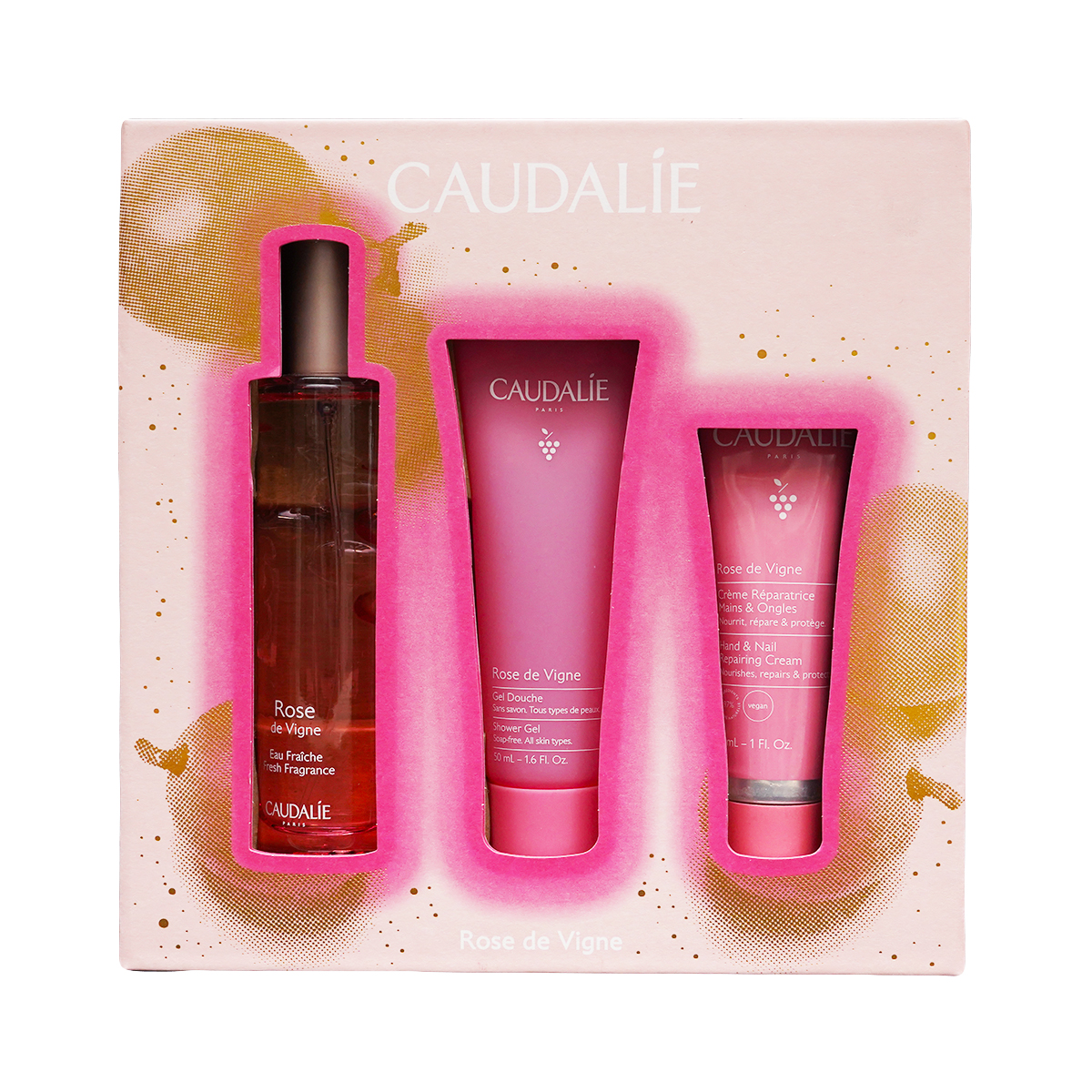 საახალწლო ნაკრები Rose 2024 8144 კოდალი - Caudalie