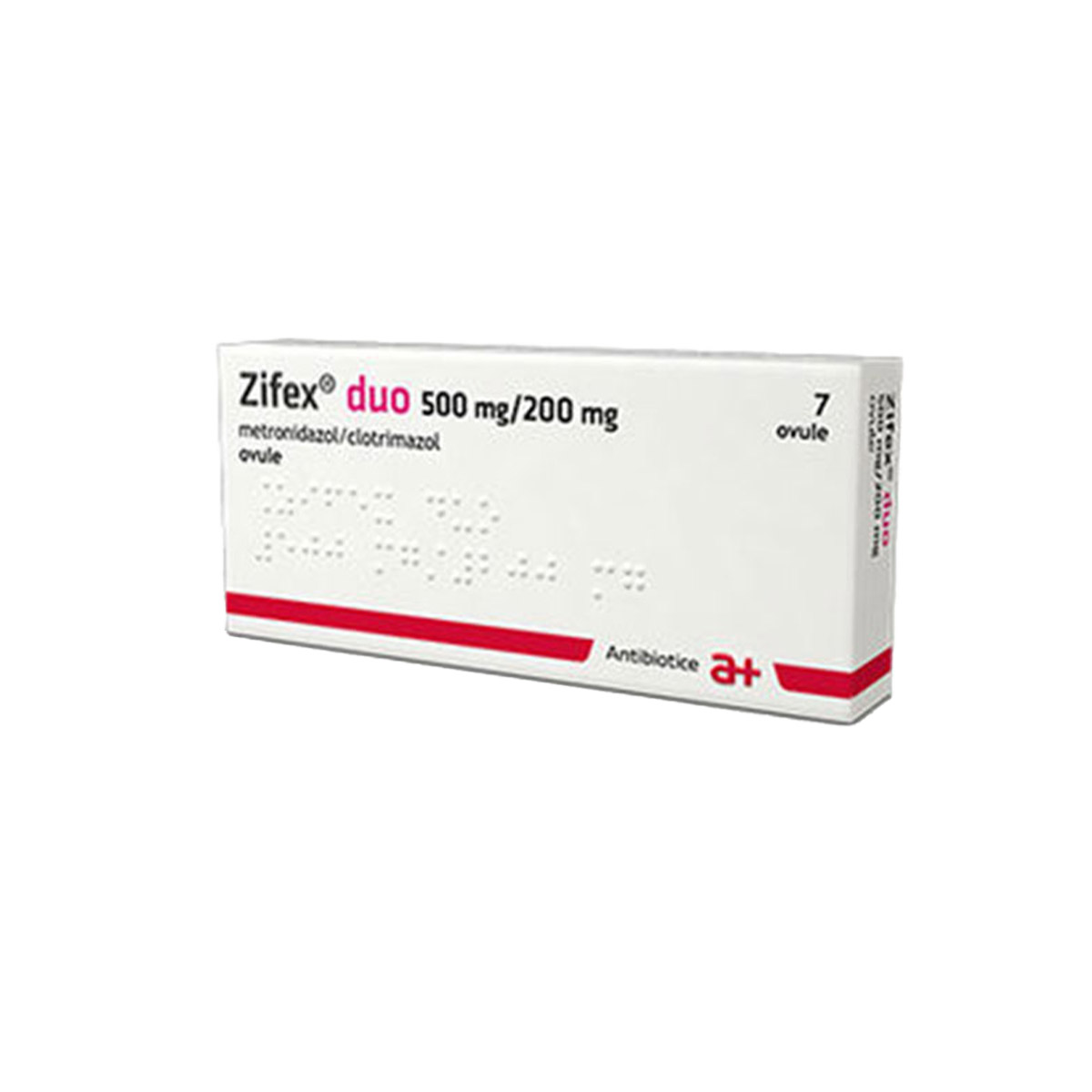 ზიფექს - Zifex დუო ვაგინალური პესარია 500/200მგ 7 ცალი