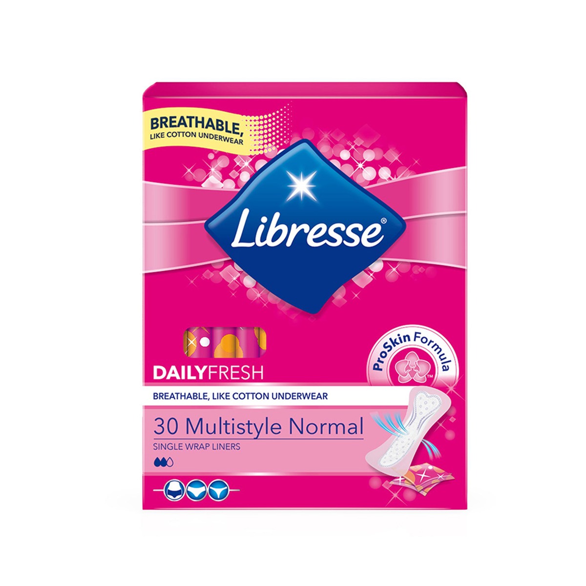 Libresse - ლიბრესი ქალის ყოველდღიური საფენი Normal 30 ცალი 8642