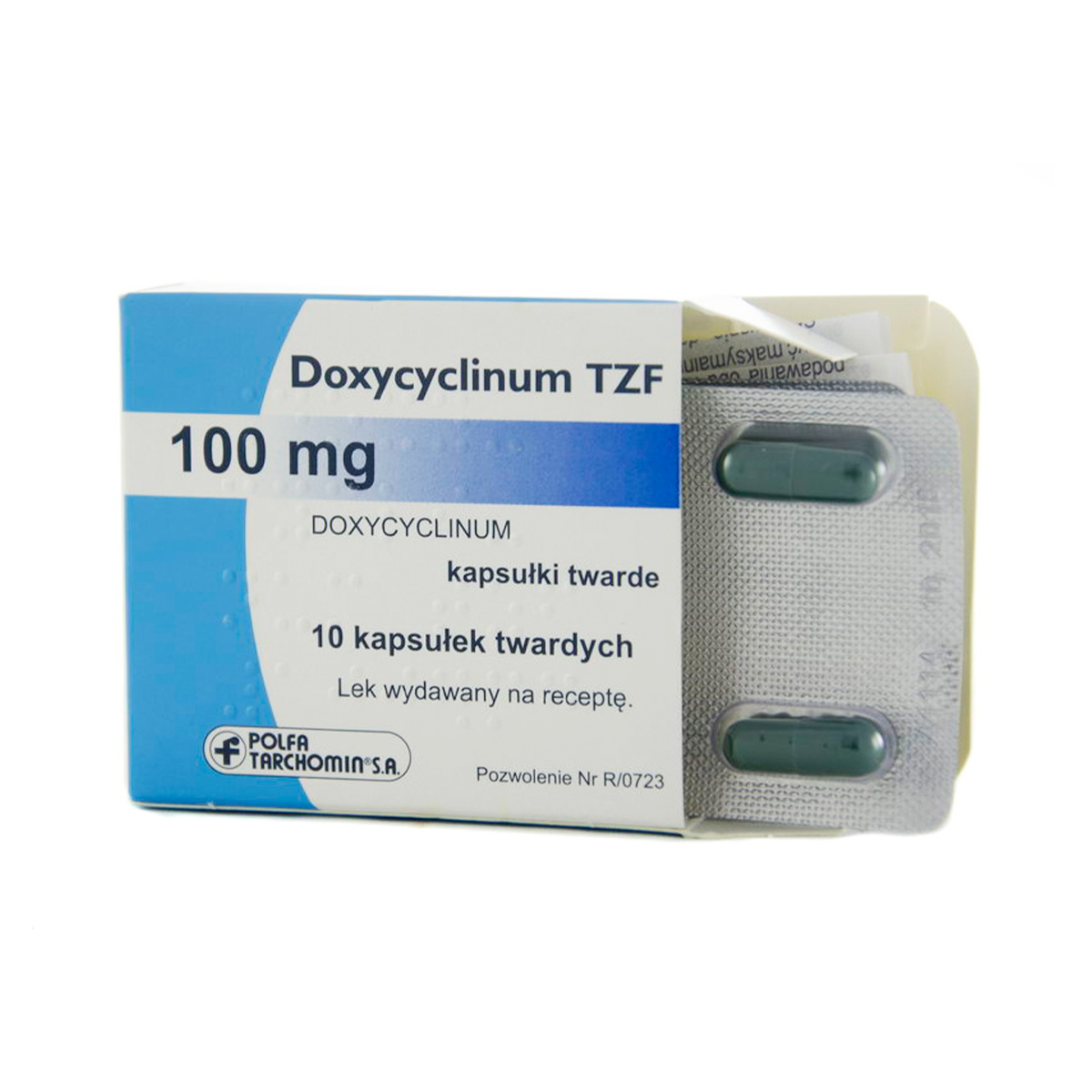 დოქსიციკლინი TZF  0.1გ  10 კაფსულა