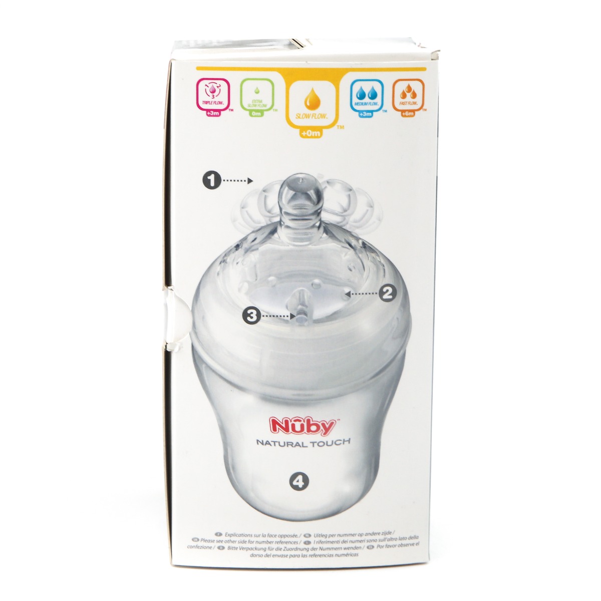 Nuby - ნუბი ბოთლი საწოვარით 240მლ 0+ 7028* 2
