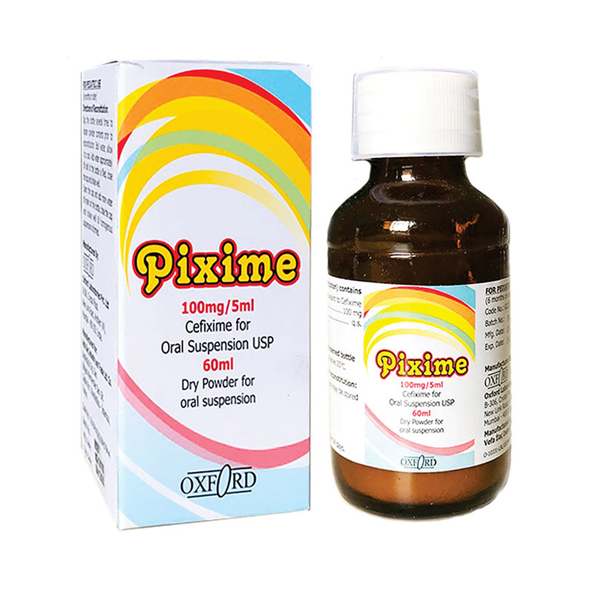 Pixime - პიქსიმი 100მგ/5მლ სუსპენზია 60მლ 