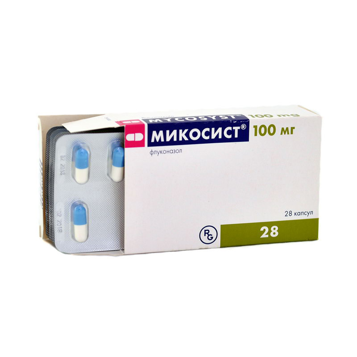 Mycosyst - მიკოსისტი 100 მგ 28 კაფსულა