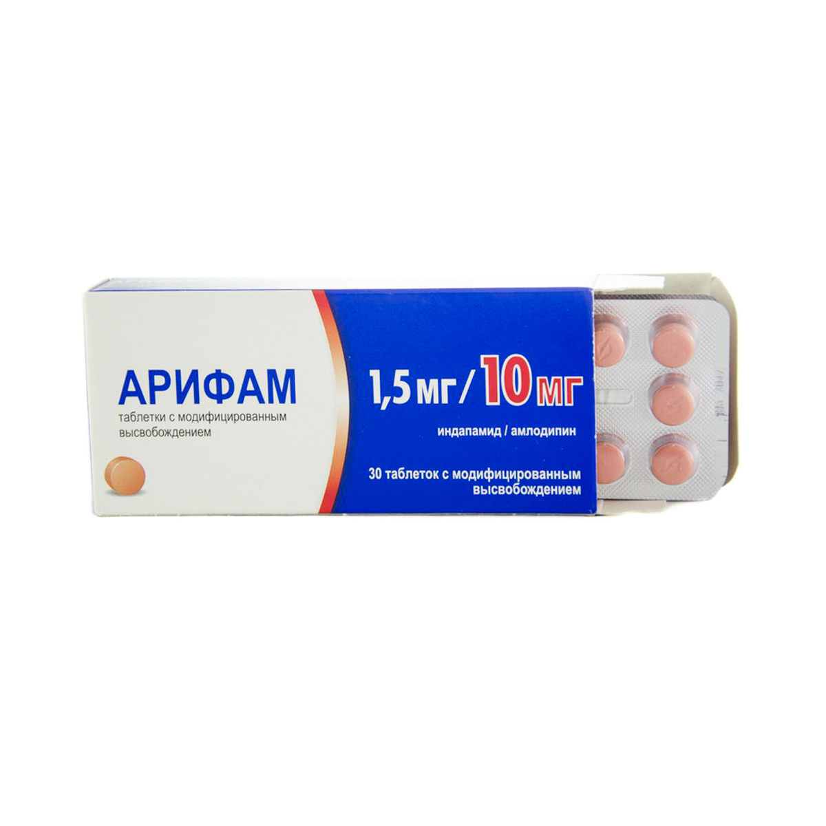 Arifam - არიფამი 1.5მგ/10მგ 30 ტაბლეტი