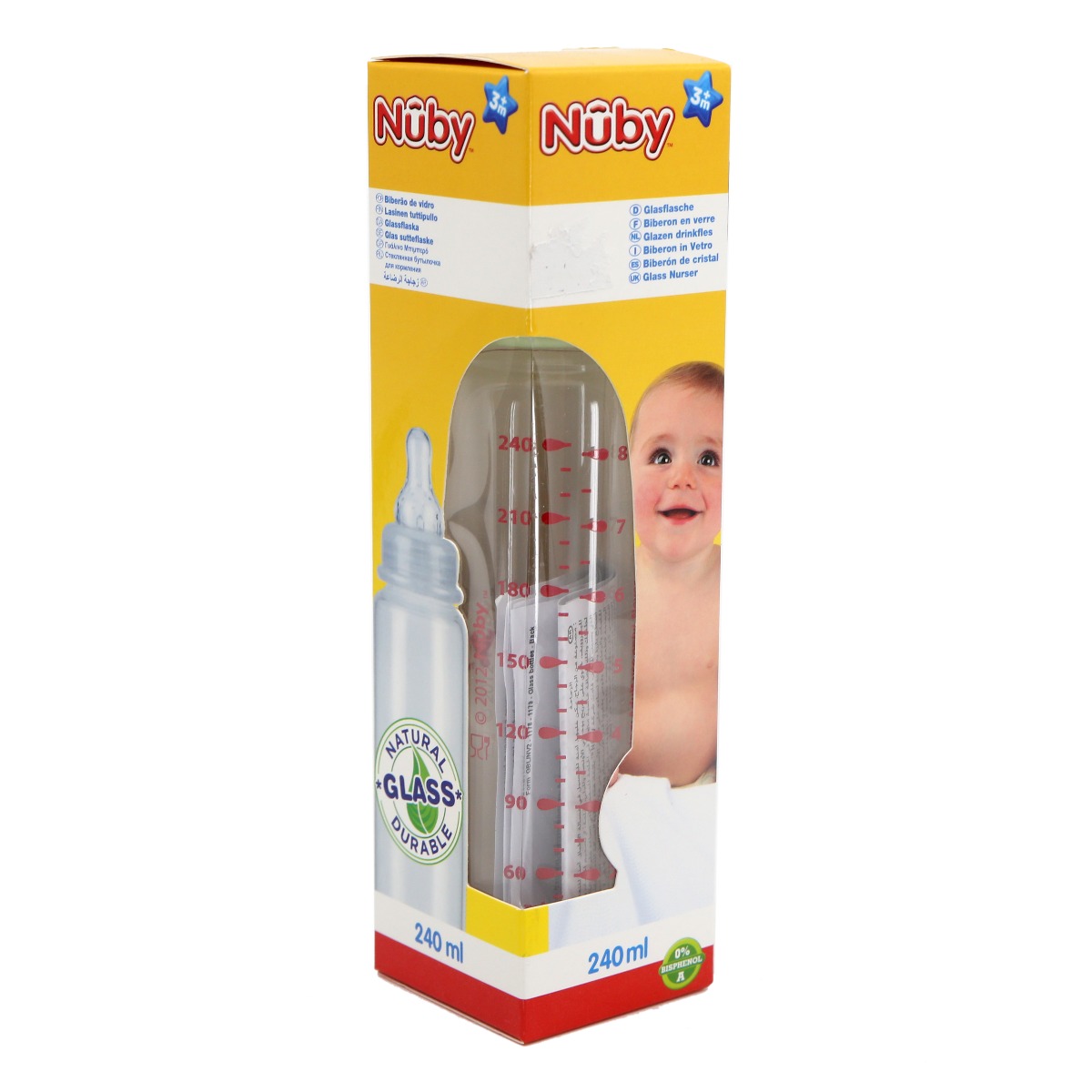 Nuby - ნუბი ბოთლი 240მლ