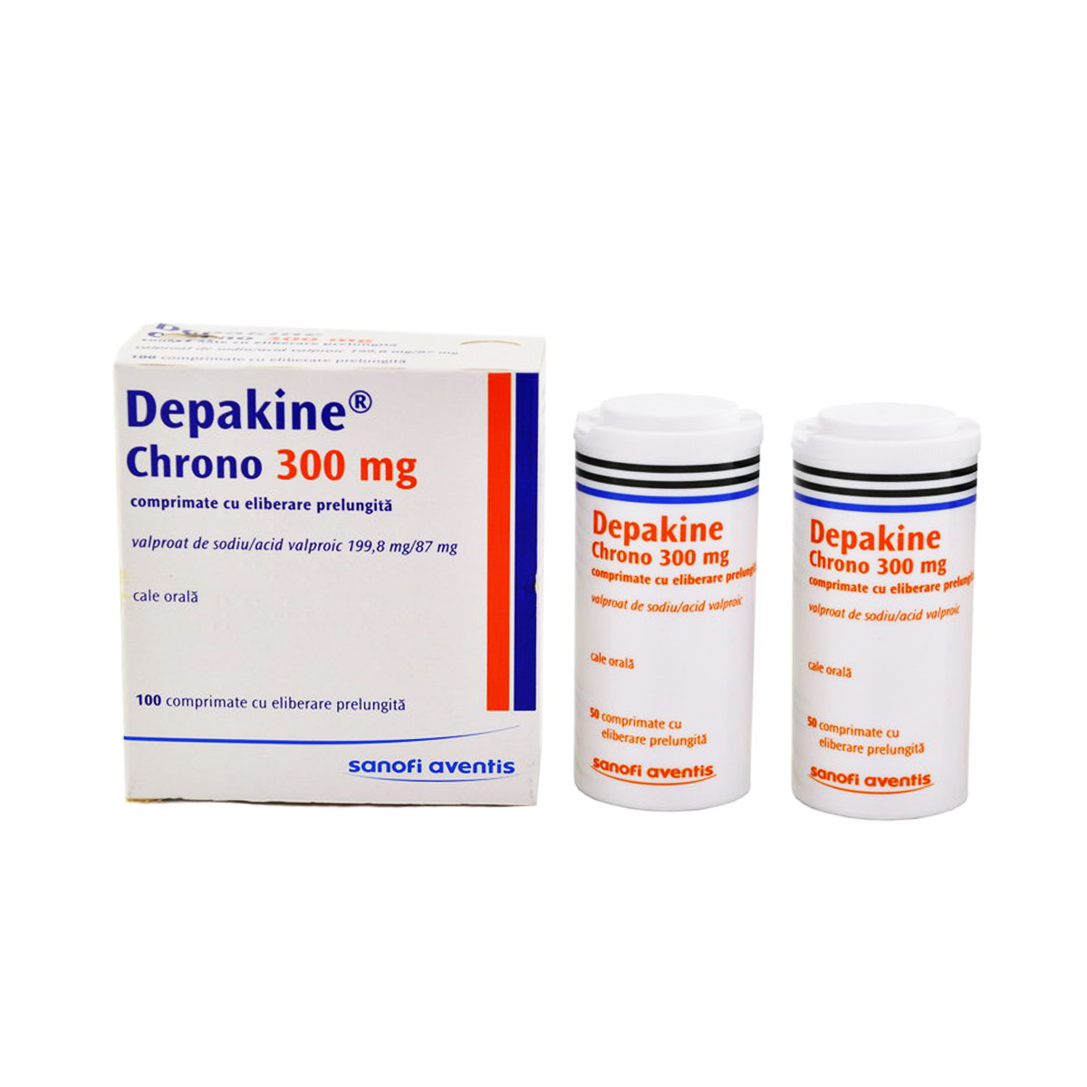 Depakine chrono - დეპაკინი ხრონო 300მგ 100 ტაბლეტი