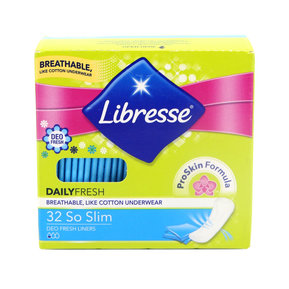 Libresse - ლიბრესი ქალის ყოველდღიური საფენი So Slim 32 ცალი 8887/5099