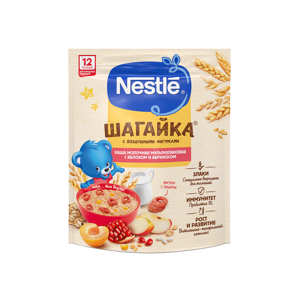 Nestle - ნესტლე რძიანი ფაფა მანგო და ბროწეული 9933