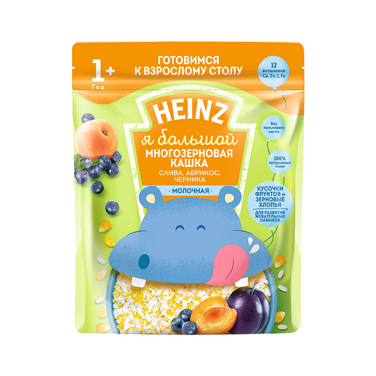 Heinz - ჰეინცი ლუბაპიშკა ფაფა ქლიავი, ატამი და შავი კენკრა 200გ 1800