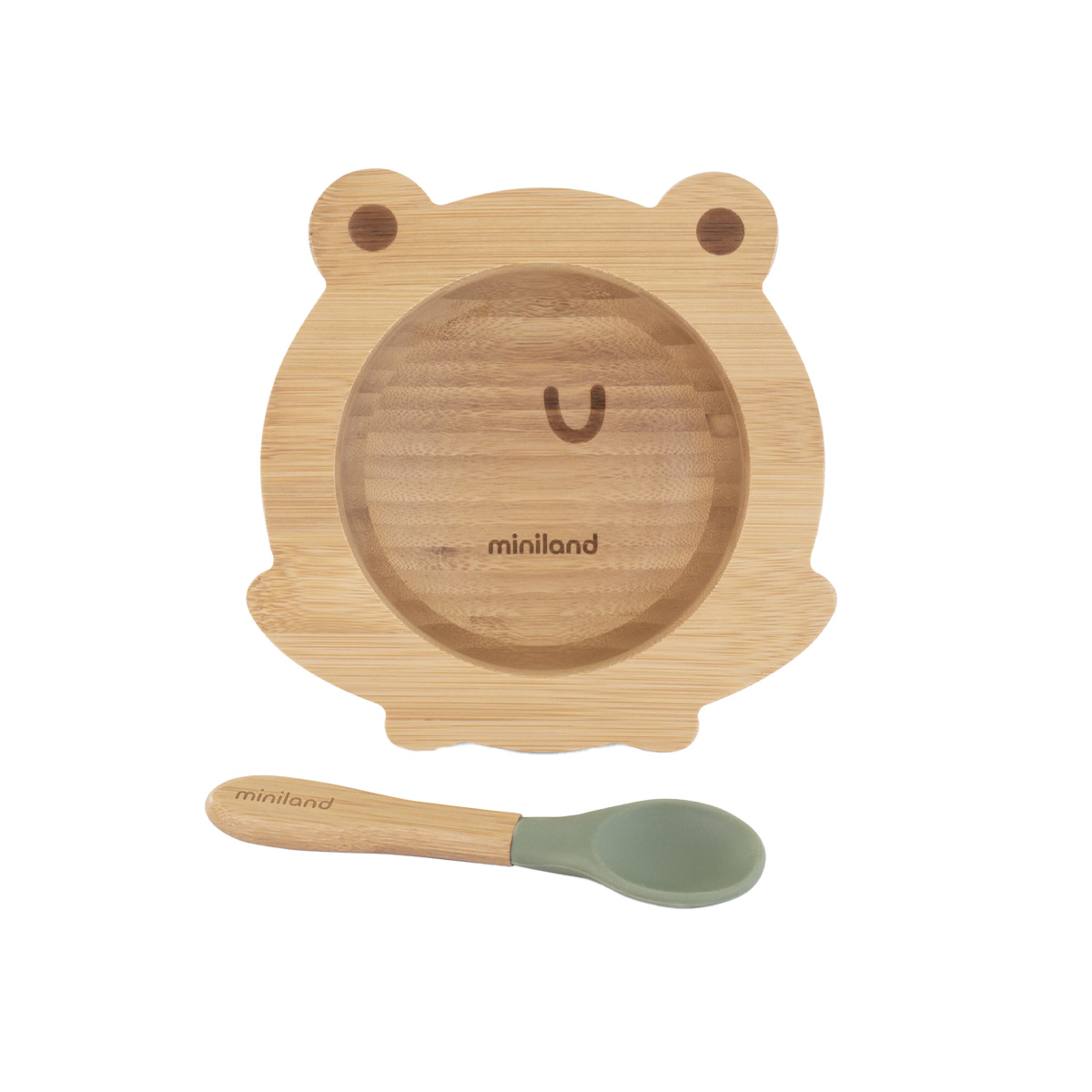 ჯამი ბაყაყი+კოვზი 4702 მინილენდი - Miniland 4