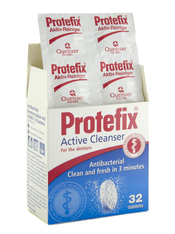 Protefix - პროტეფიქს პროტეზის საწმენდი Active Cleanser 32 ტაბლეტი