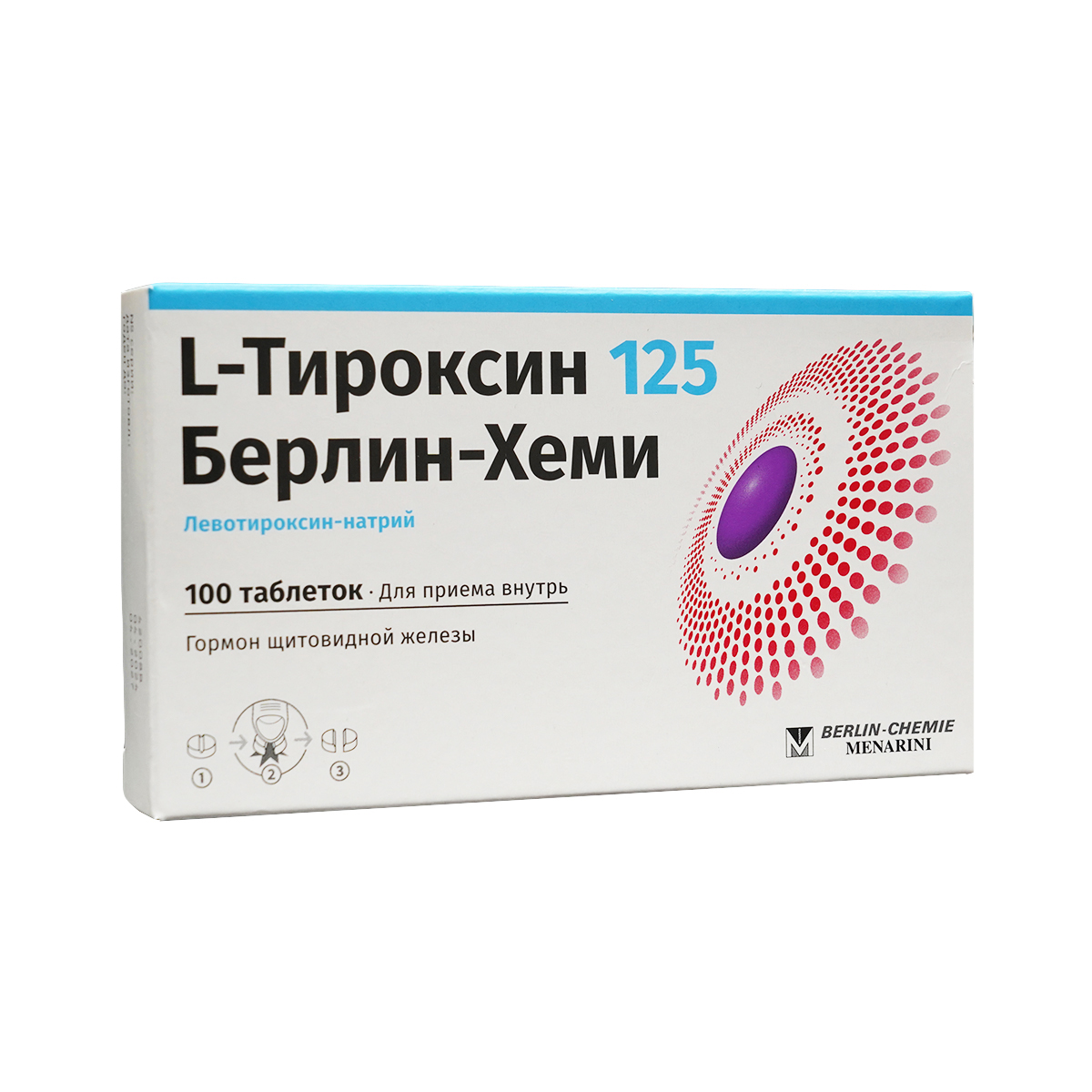 L-Thyroxin - ლ-თიროქსინი 125მკგ 100 ტაბლეტი 