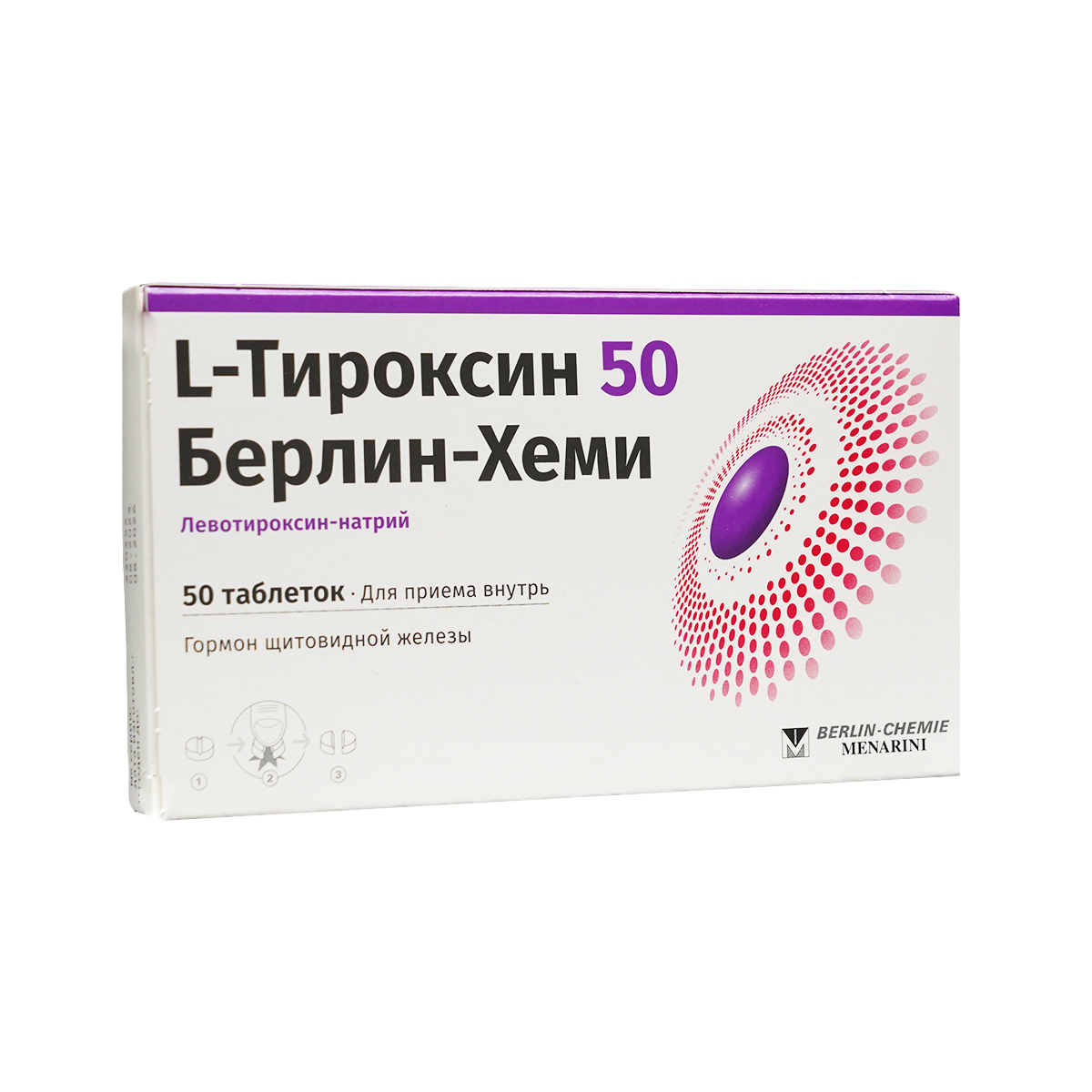 L-Thyroxin - ლ-თიროქსინი 50მკგ. 50 ტაბლეტი