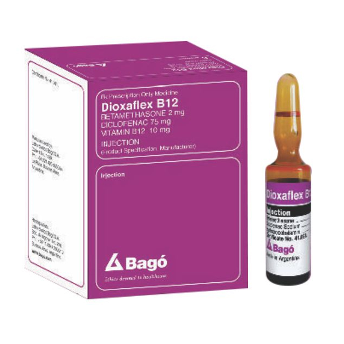 Dioxaflex - დიოქსაფლექსი B12 3მლ 3 ამპულა