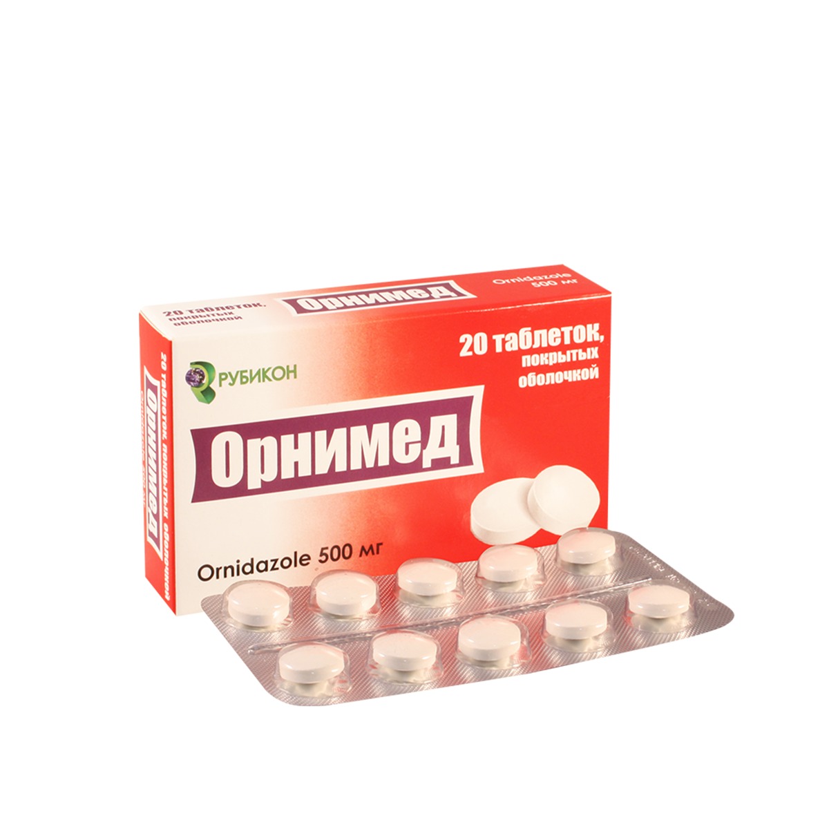 Ornimed - ორნიმედი 500მგ 20 ტაბლეტი
