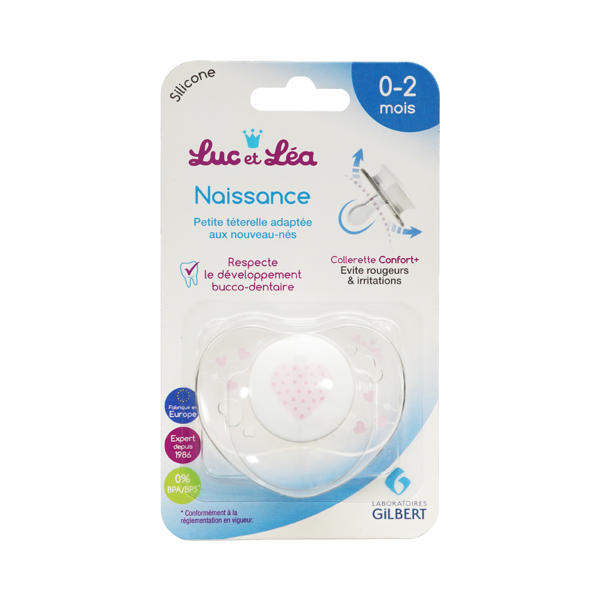 სილიკონის მატყუარა სიმეტრიული 0-2 ვარდისფერი 5085 ლუქ ეთ ლეა - Luc et Léa