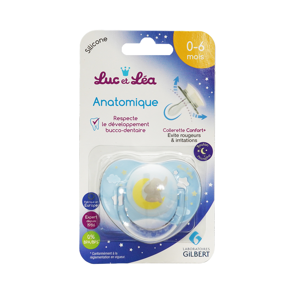 ანატომიური მატყუარა  0-6 ცისფერი 5217 ლუქ ეთ ლეა - Luc et Léa