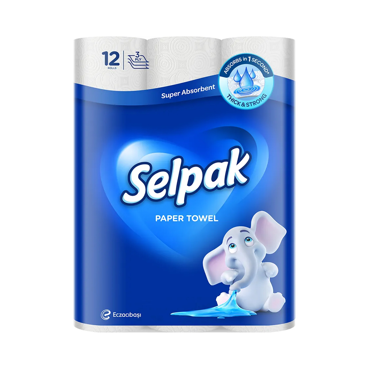 Selpak - სელპაკი პირსახოცი სამი ფენა 12ც 5001