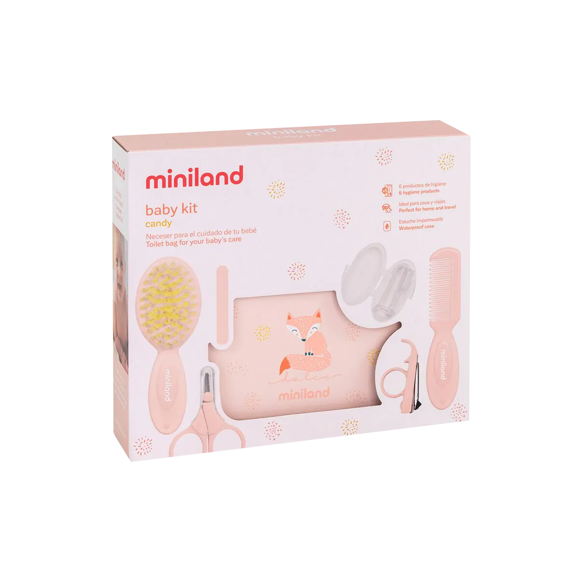 ჩვილის ჰიგიენის ნაკრები ვარდისფერი 9510 მინილენდი - Miniland