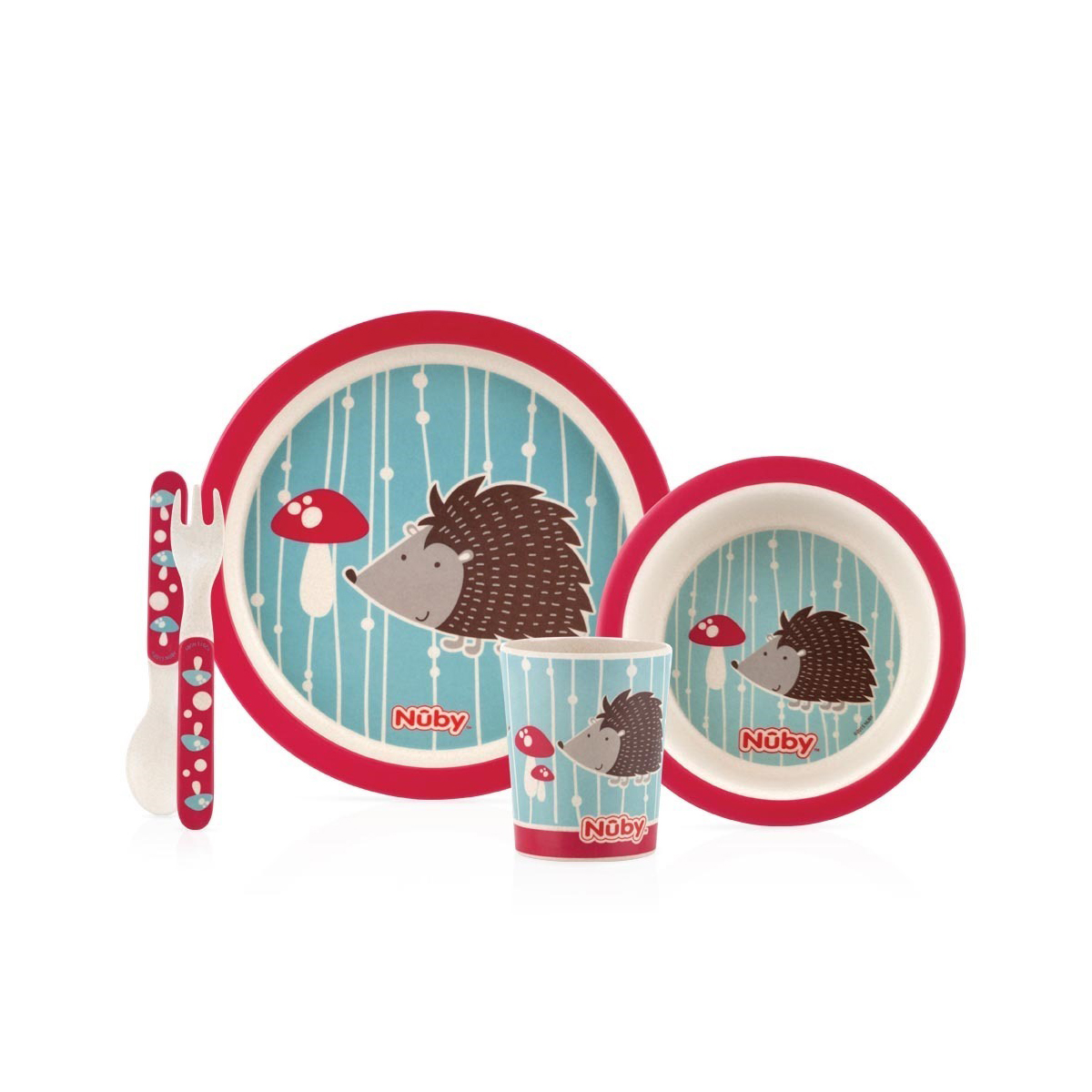 Nuby - ნუბი ბამბუკის ჭურჭლის ნაკრები 5498 3