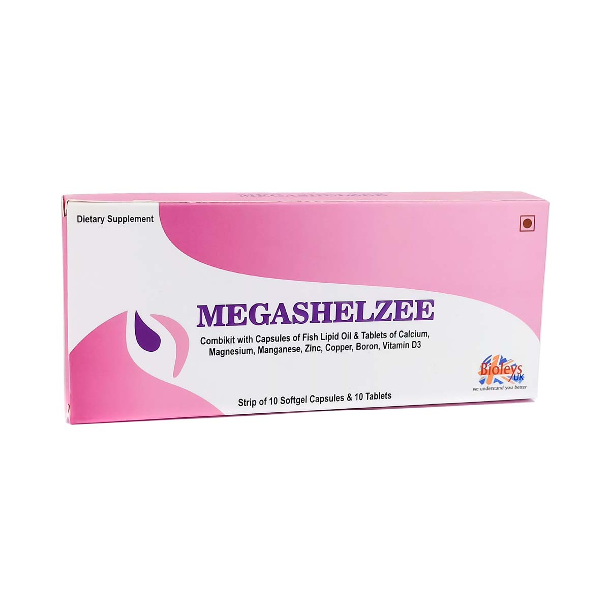 Megashelzee - მეგაშელზი 10 ტაბლეტი +10 კაფსულა