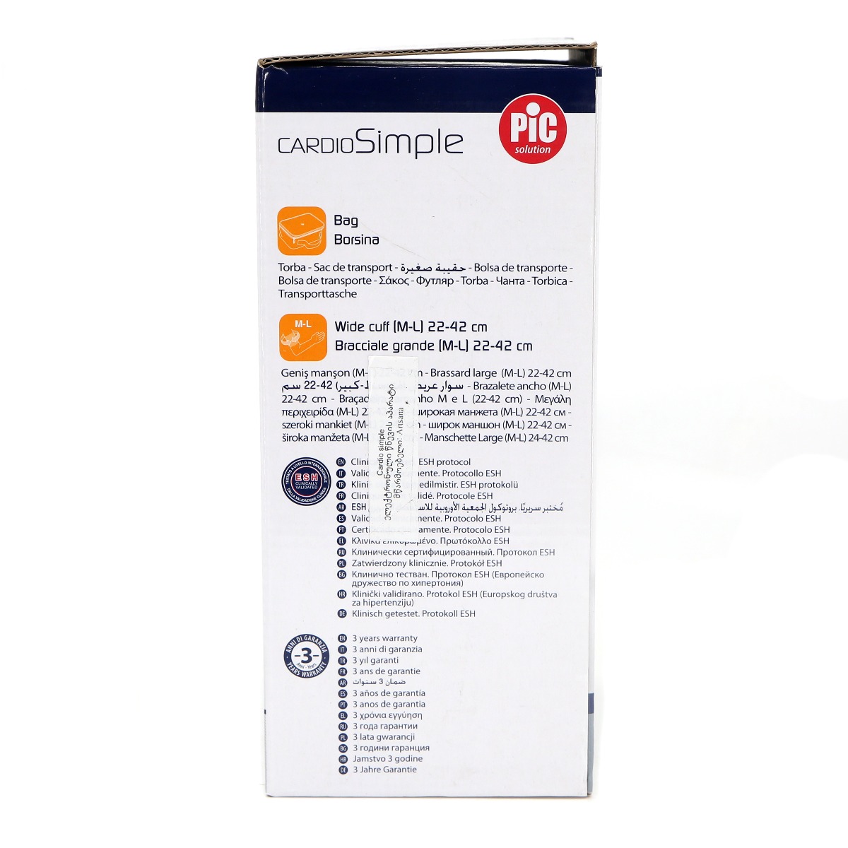 Pic - პიკი წნევის საზომი ელექტრონული აპარატი CARDIO SIMPLE 5